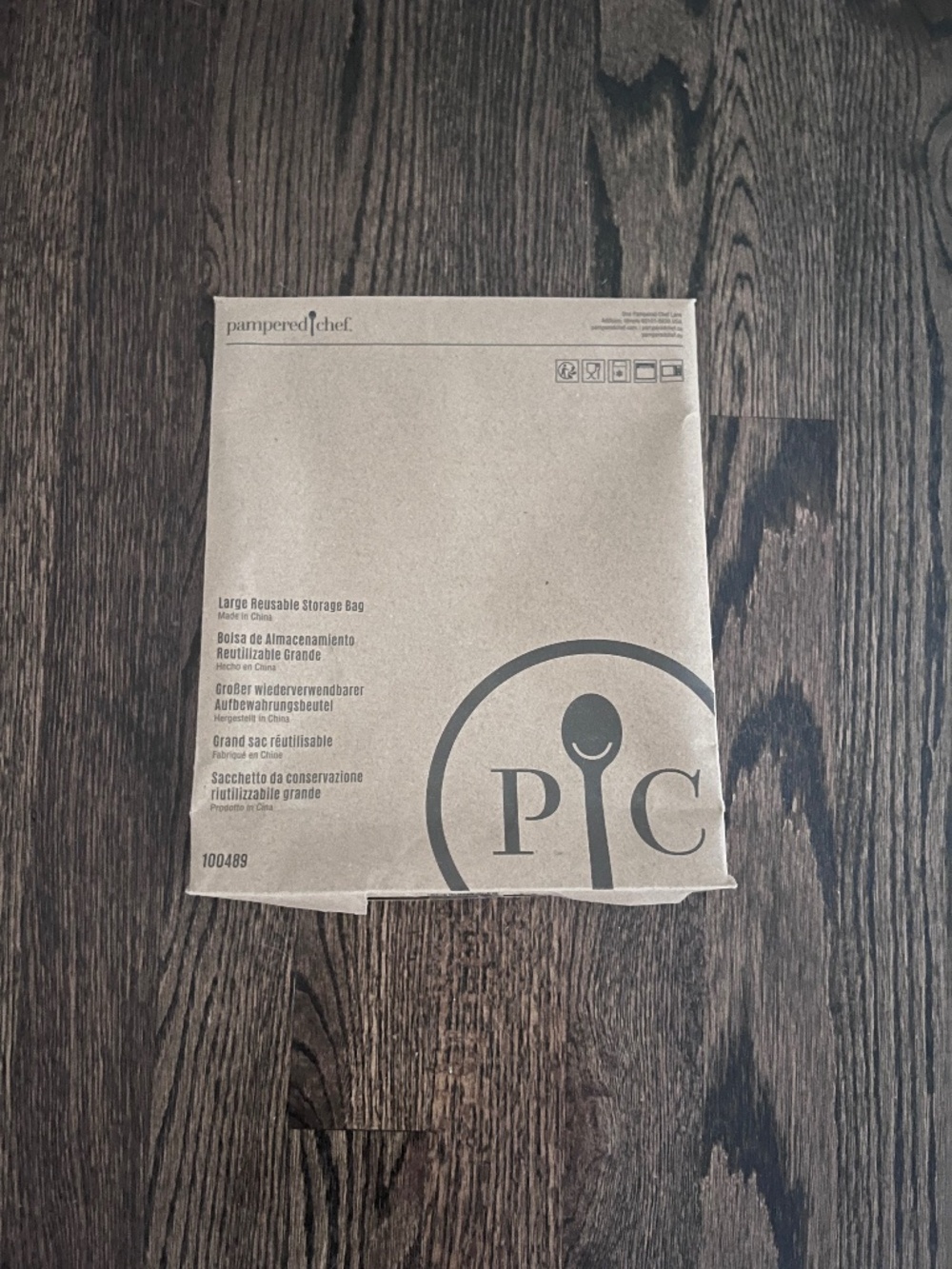 NIB Pampered Chef Large Reusable Storage Bag 100489